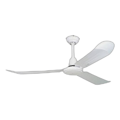 Eurolux F13W White Industrial Ceiling Fan