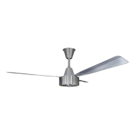 Solent Maxima Silver Brushed Aluminium Ceiling Fan + Controller