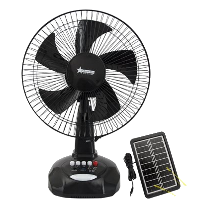 Bright Star Fan024 Black Portable Rechargeable Fan