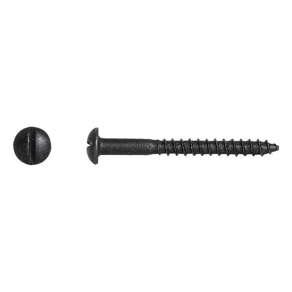 8X25 Bk/Japan Rnd Hd Wd/Screw