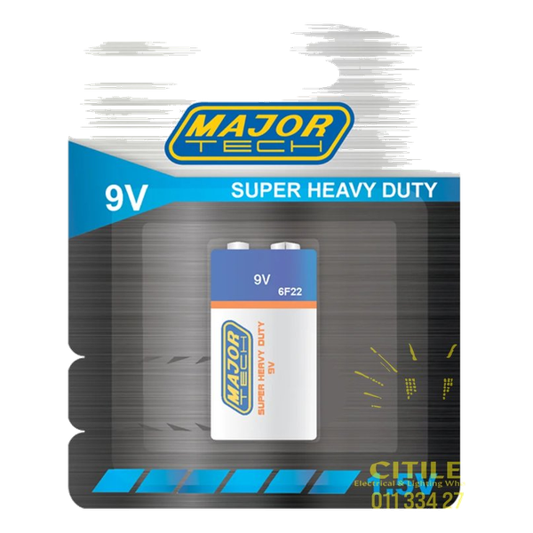 Major Tech – 9V Super Heavy Duty Battery (6F22-BP1G)