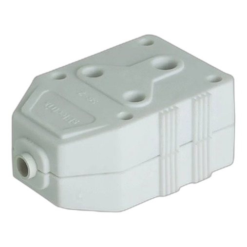 15A Janus Coupler D/Sided Nylon Wht