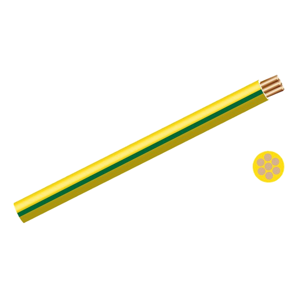 6.0mm Housewire Grn/Yl (100M)