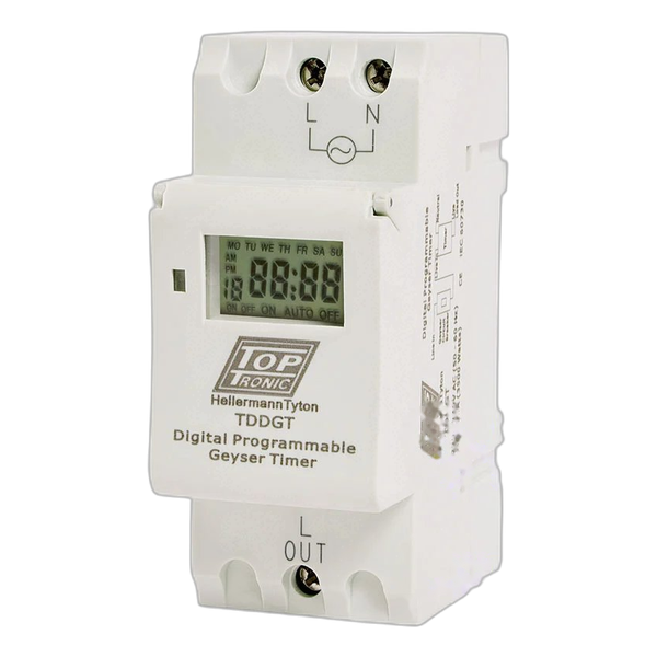 TDDGT 7 Day Digital Geyser Timer (Internal Relay)