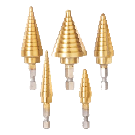 Ingco Aksds2051 5 Piece Step Drill Bit Set