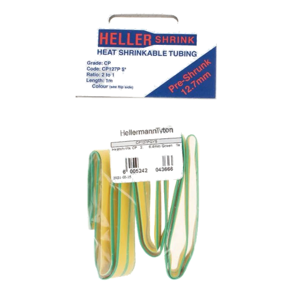 Heatshrink 12.7 MIn Pack 1M Green/Yellow