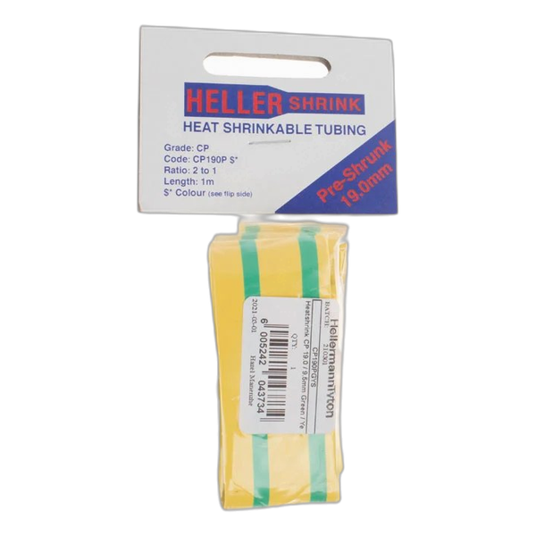 Heatshrink 19.0 MIn Pack 1M Green/Yellow