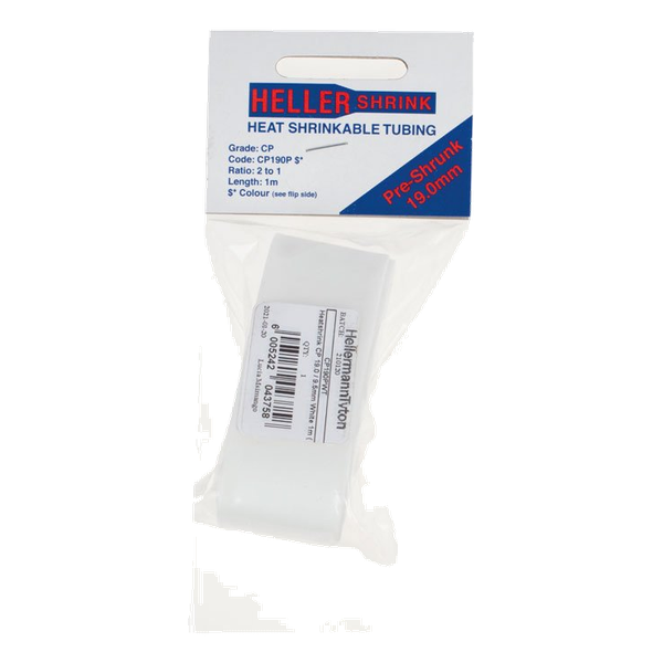 Heatshrink 19.0 MIn Pack 1M White