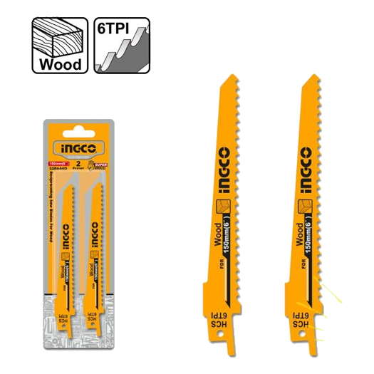 Ingco 2 Piece Wood Reciprocating Saw Blades