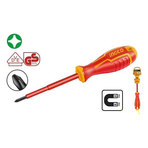 Ingco Ph2 X 100Mm Insulated Screwdriver
