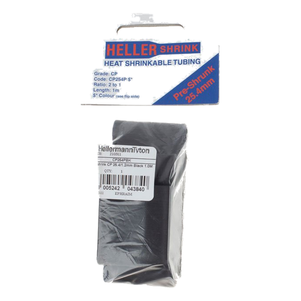 Heatshrink 25.4 Min Pack 1M Black