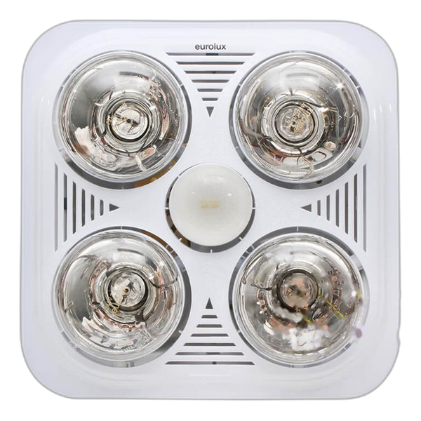 Bathroom Extractor/Heater 4XLamp