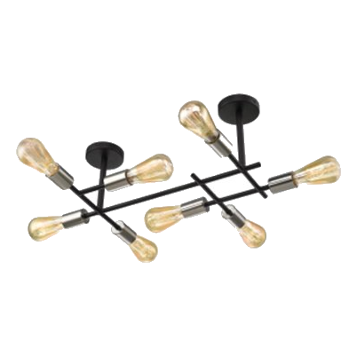 Bright Star Cf057/8 Satin Chrome Ceiling Light