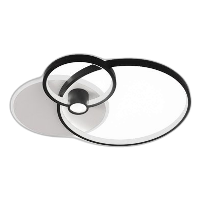 Bright Star Cf277 Black & White Led Ceiling Light + Remote
