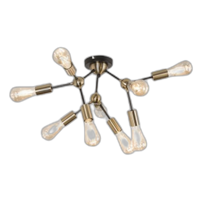 Bright Star Cf434/9 Brass Ceiling Light