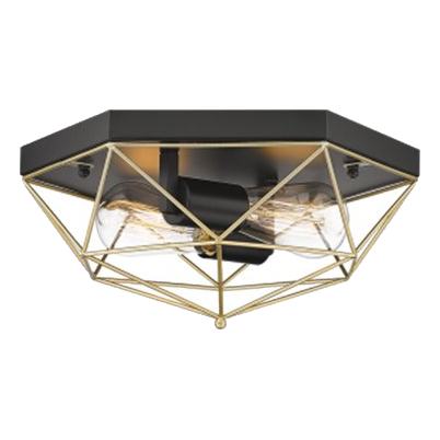 Bright Star Cf439 Black/Gold Ceiling Light
