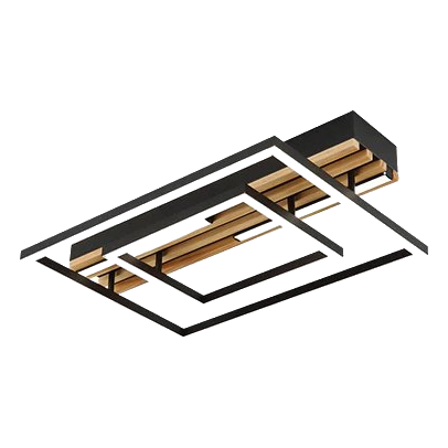 Bright Star Cf619 Black Led Ceiling Light