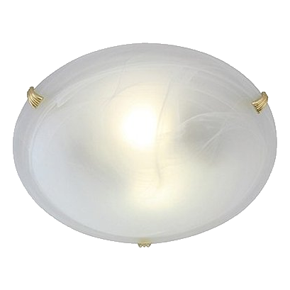 Eurolux C48Pb Alabaster Polished Brass Ceiling Light