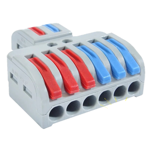 2 Pole 3 Way Splitter Connector Block