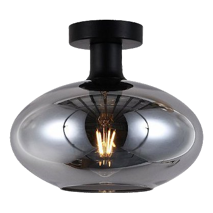 K-Light T-Klc-1427-L/Sm Smoked Orb Ceiling Light