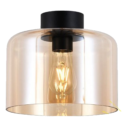K-Light T-Klc-1430/Ab Amber Drum Ceiling Light