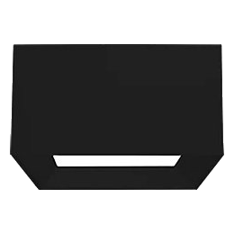 Spazio 8950.4.30 Pisa Black Ceiling Light