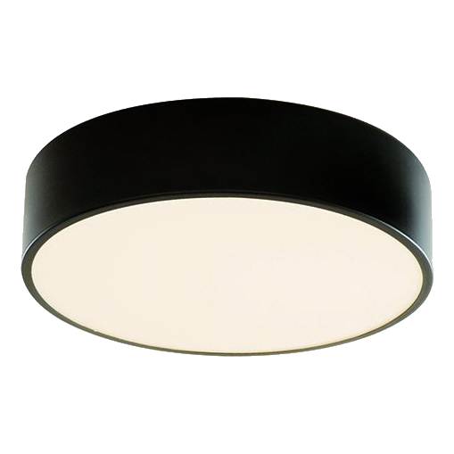 Spazio 8953.1.4030 Aria Round 380Mm 4000K Black Ceiling Light