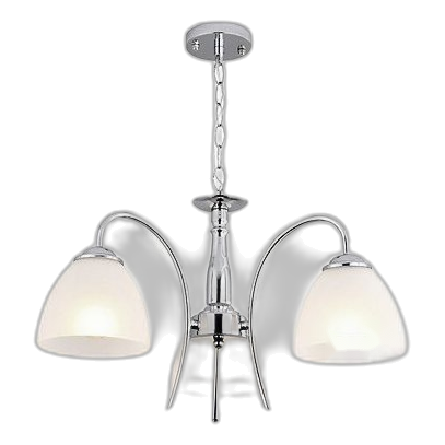 Bright Star Ch079/3 Polished Chrome Chandelier