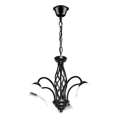 Bright Star Ch1032/5 Black Metal Chandelier