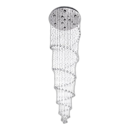 Bright Star Ch233/10 Stainless Steel & Crystal Chandelier