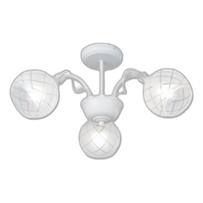 Bright Star Ch251/3 Matt White Chandelier