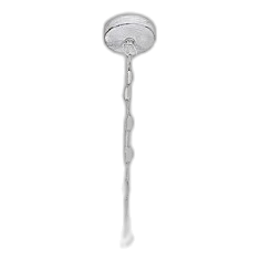 Bright Star Ch524/3 Fossil White Metal Chandelier
