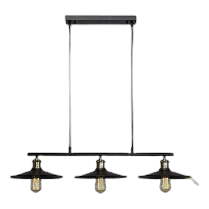 Bright Star Ch531/3 Black Metal Chandelier