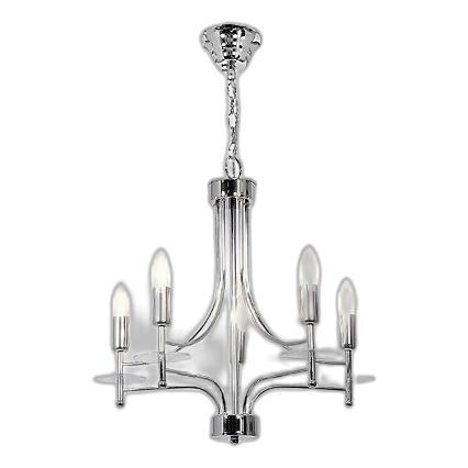 Bright Star Ch663/5 Polished Chrome Chandelier