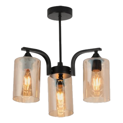 Bright Star Ch708/3 Black Chandelier
