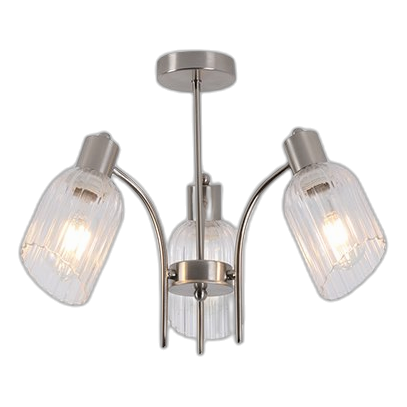 Bright Star Ch710/3 Satin Chrome Chandelier