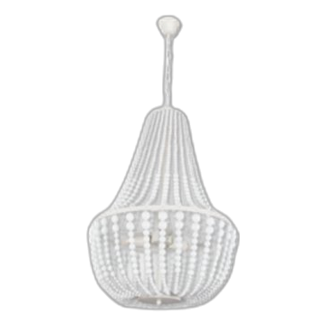 Bright Star Ch890/3 White Chandelier