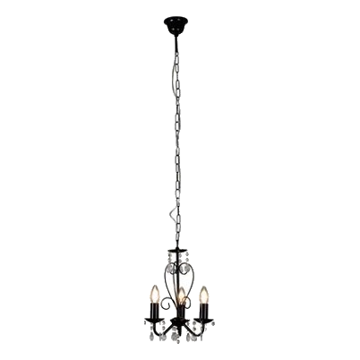 Eurolux Ch266Bk Cleo Black Chandelier