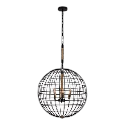 Eurolux Ch278B Sparta Black Chandelier