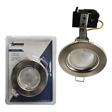 Bright Star Dl997 Satin Chrome Cool White 81Mm Fixed Downlight