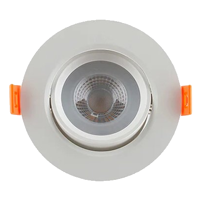 Eurolux D147Ww White Tilt Round 3000K Led Downlight