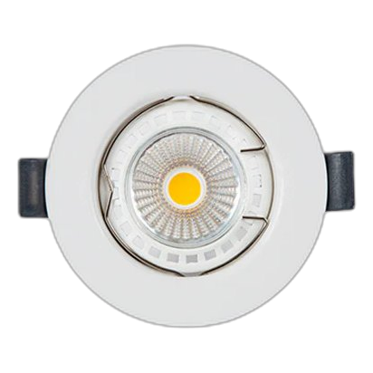 EUROLUX D164W MATT WHITE 81X40mm FIXED DOWNLIGHT