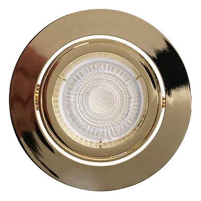 Eurolux D19Pb Polished Brass 94Mm Tilt Twist Downlight