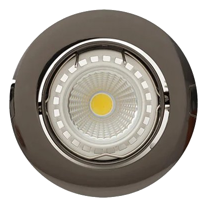 Eurolux D22Gm Gun Metal Tilt Curved Rim Downlight