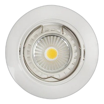 Eurolux D22W White Tilt Curved Rim Downlight