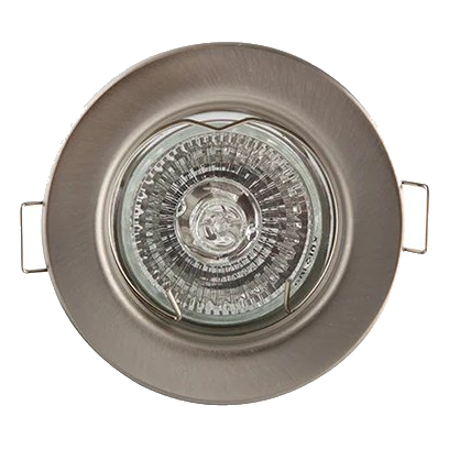 Eurolux D25Scpp 12V Satin Chrome Straight Round Downlight