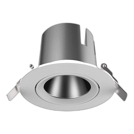Huayi Qs0153 White 105Mm 18W Warm White Tilt Downlight