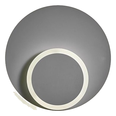 Bright Star Wb022 Grey Led Ring Wall Light