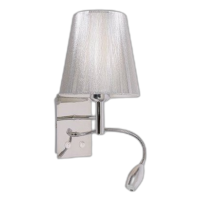 Bright Star Wb030/2 Polished Chrome & Silver Wall Light