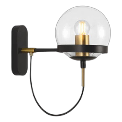 Bright Star Wb239 Black & Gold Wall Light